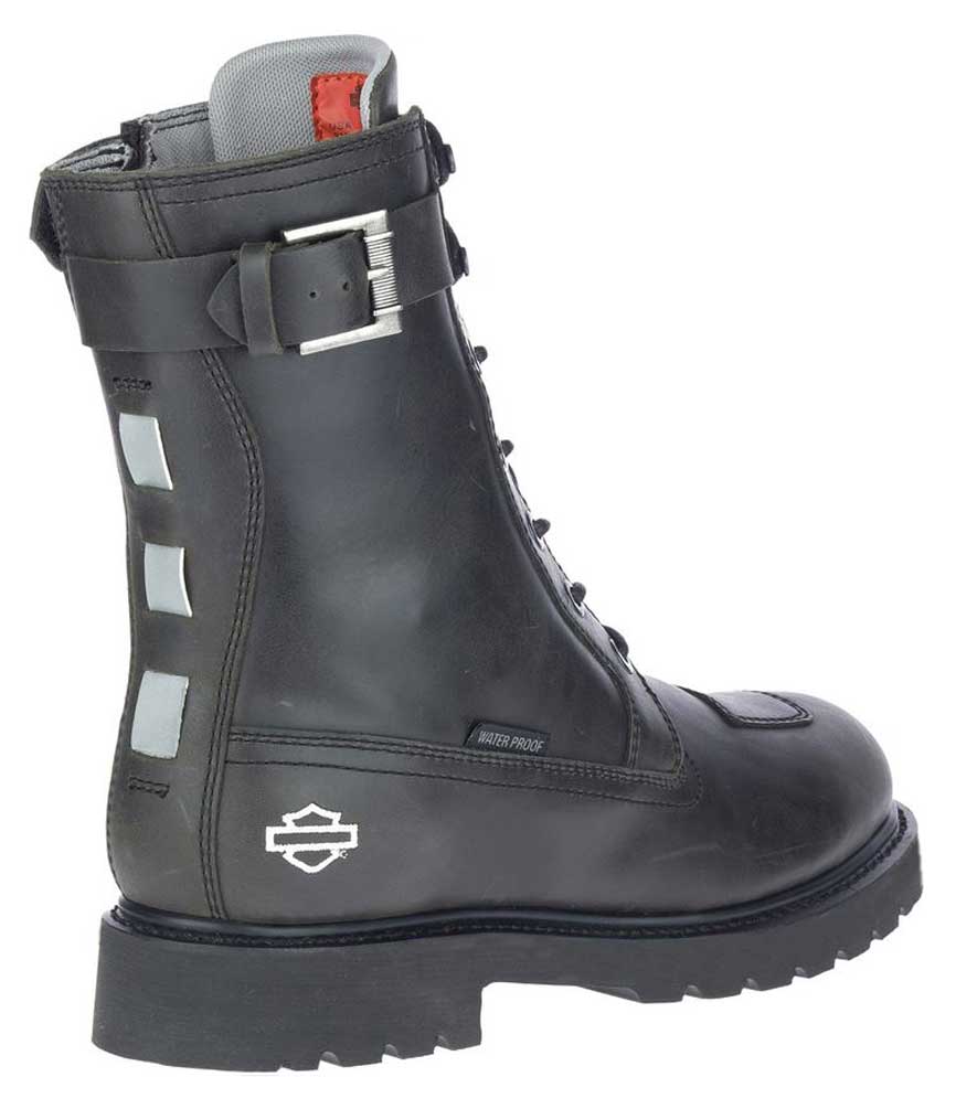 Harley-Davidson Men's Brosner 8-Inch Waterproof Black Motorcycle Boots D93700 - No Hassle Returns at Wisconsin Harley