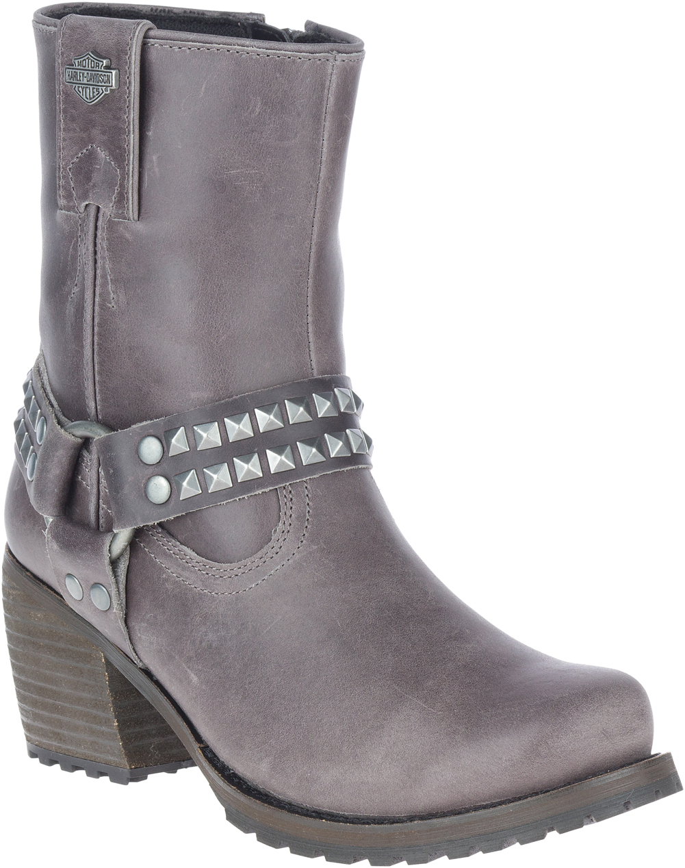 Harley-Davidson Women's Tamori 6-In Fashion Harness Boots, D84671 (Grey, 5) - Wisconsin Harley-Davidson