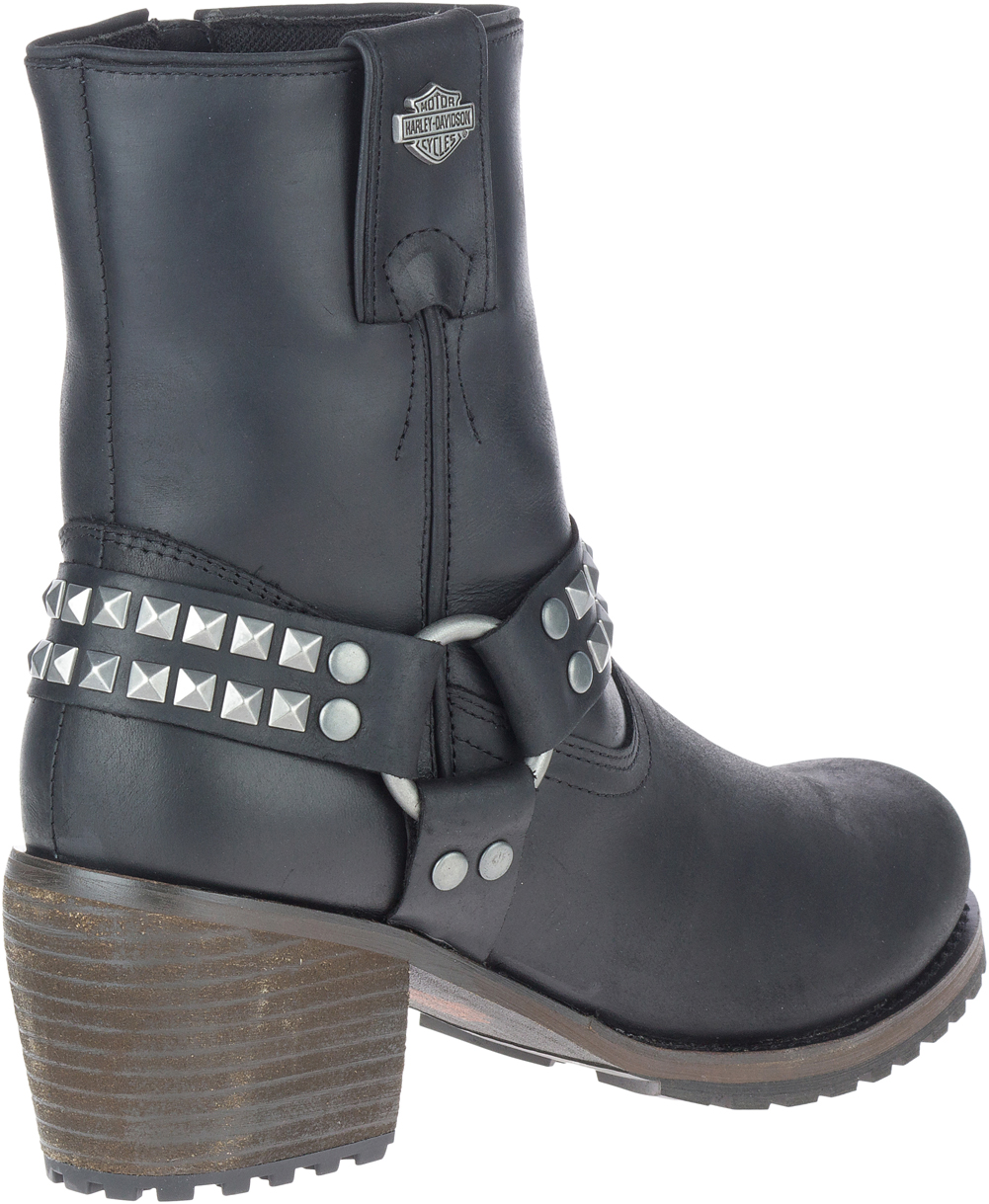 Harley-Davidson Women's Tamori 6-In Black or Grey Fashion Harness Boots, D84670 - No Hassle Returns at Wisconsin Harley