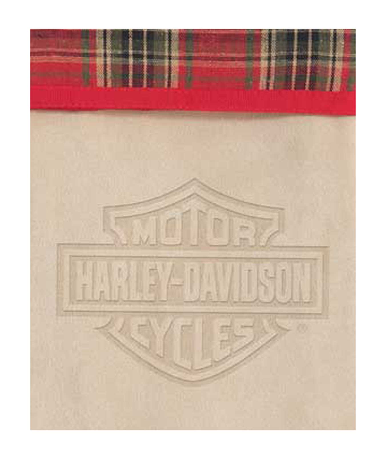 Harley-Davidson Free Shipping - Harley-Davidson Winter Holiday Stocking - Antique White Faux Suede HDX-99187 - Free Shipping on many products plus Orders Over $99