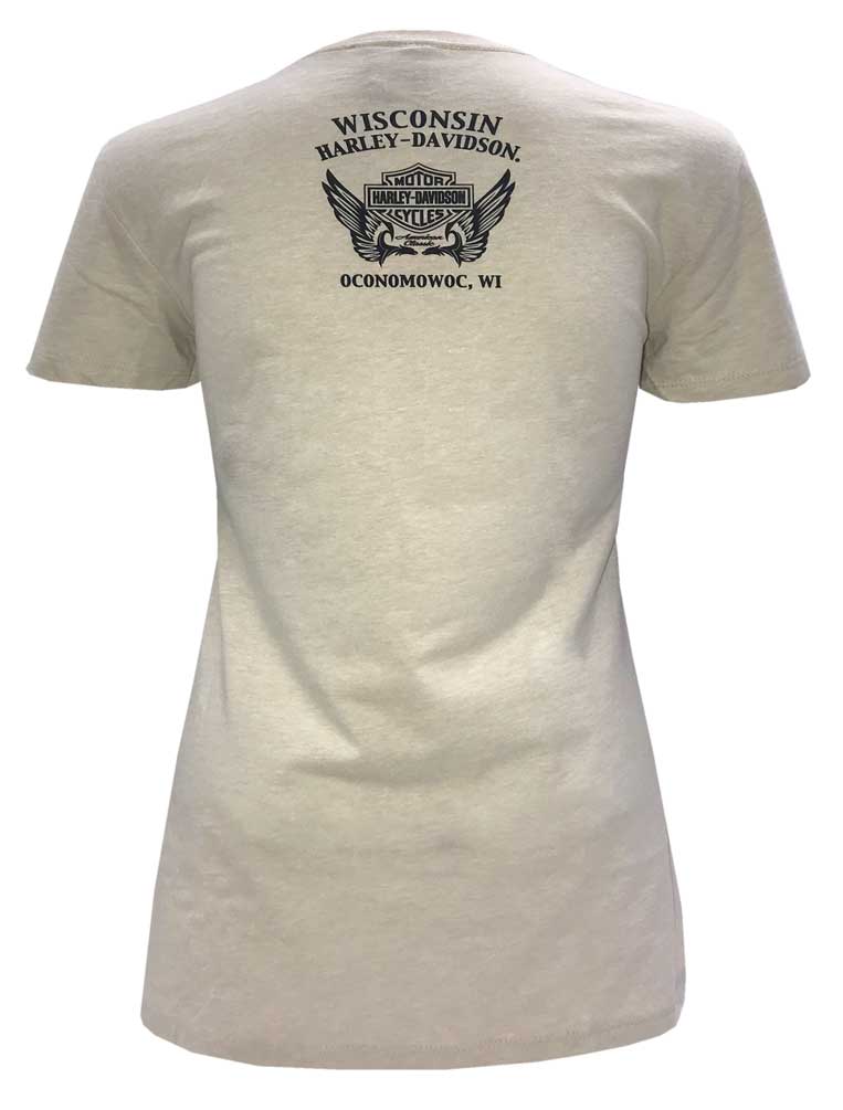 Harley-Davidson Free Shipping - Harley-Davidson Women's Retro Sunset Crew-Neck Short Sleeve Poly-Blend T-Shirt - Free Shipping on many products plus Orders Over $99
