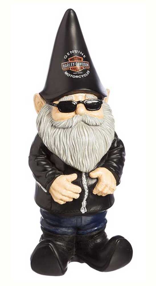 Harley-Davidson Free Shipping - Harley-Davidson Sculpted Male & Lady Biker Themed Garden Gnome Set - Black - Free Shipping on many products plus Orders Over $99