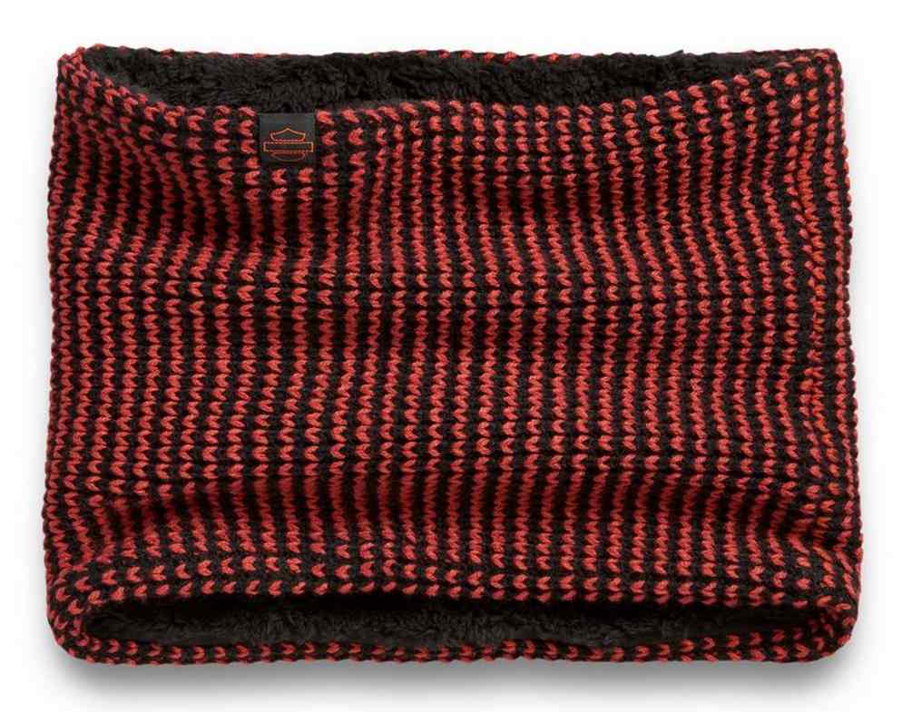 Harley-Davidson Women's Fleece Lined Neck Gaiter - Orange & Black 97634-21VW - Wisconsin Harley-Davidson