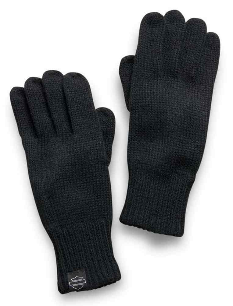 Harley-Davidson Women's 3-in-1 Knit Mitten Gloves - Black & White 97622-21VW - No Hassle Returns at Wisconsin Harley