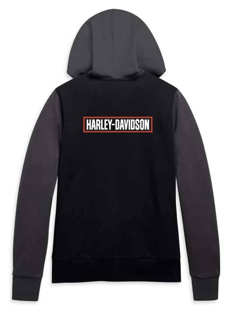 Harley-Davidson Free Shipping - Harley-Davidson Women's Colorblocked Full-Zip Fleece Hoodie, Black 96219-21VW - Free Shipping on many products plus Orders Over $99