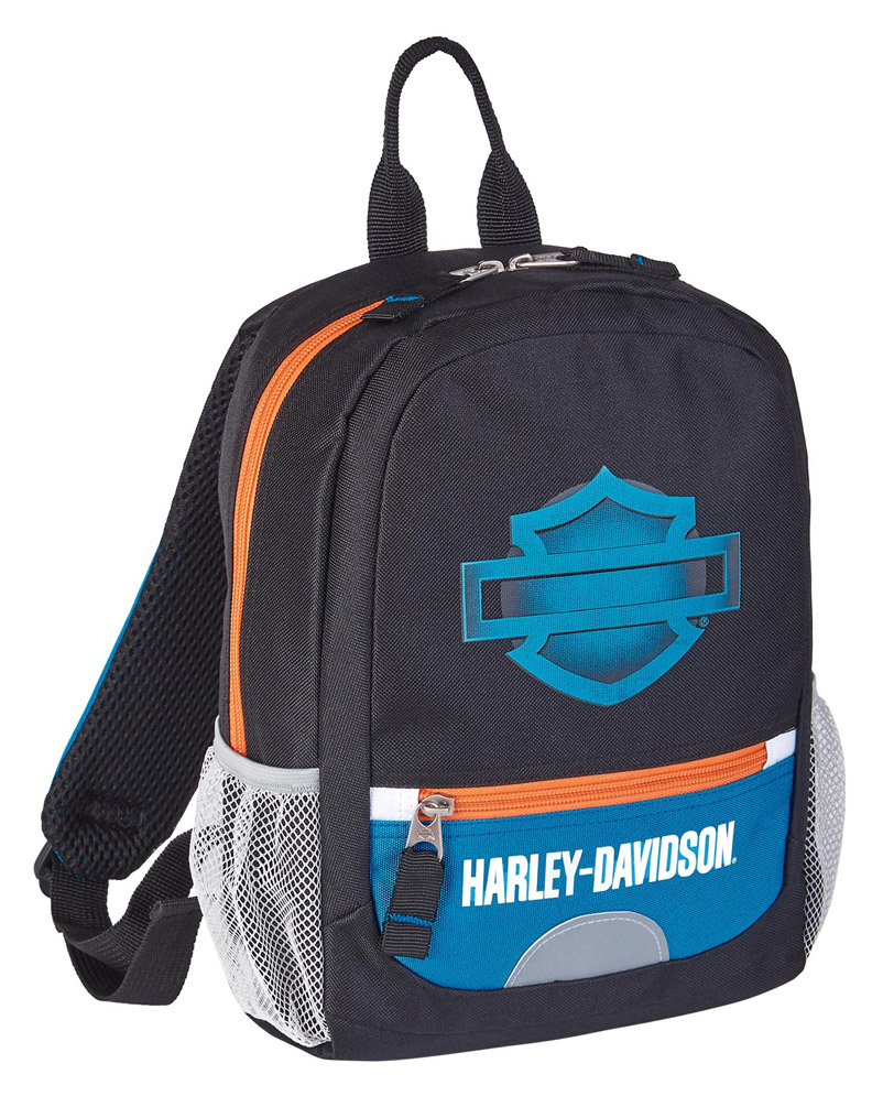Harley-Davidson Bar & Shield Logo Electric Blue Mini Backpack - Black 99849 - Wisconsin Harley-Davidson