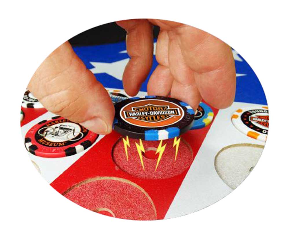 Harley-Davidson Free Shipping - Harley-Davidson #1 Stars & Stripes Magnetic Poker Chip Collectors Frame 6939 - Free Shipping on many products plus Orders Over $99