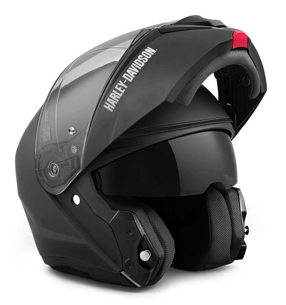 Harley-Davidson Men's Capstone Sun Shield Modular Helmet, Matte Black 98159-21VX - Largest Selection of Harley-Davidson Products