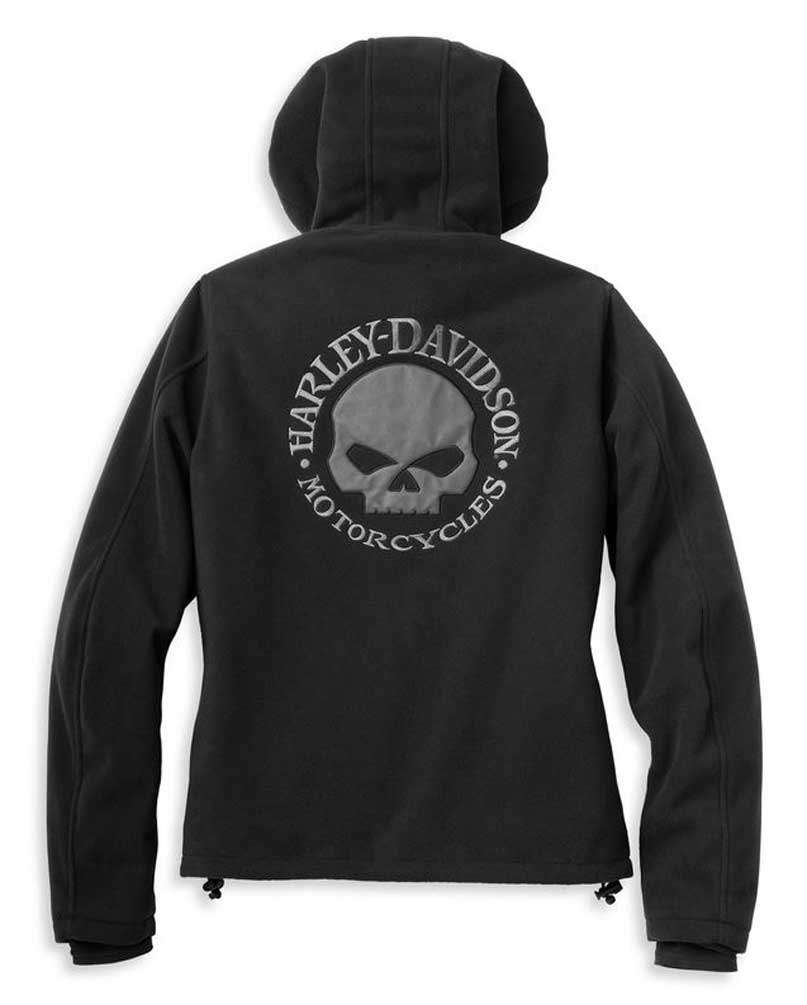 HarleyDavidson® Womens Cross Roads II Waterproof Fleece Jacket, Black