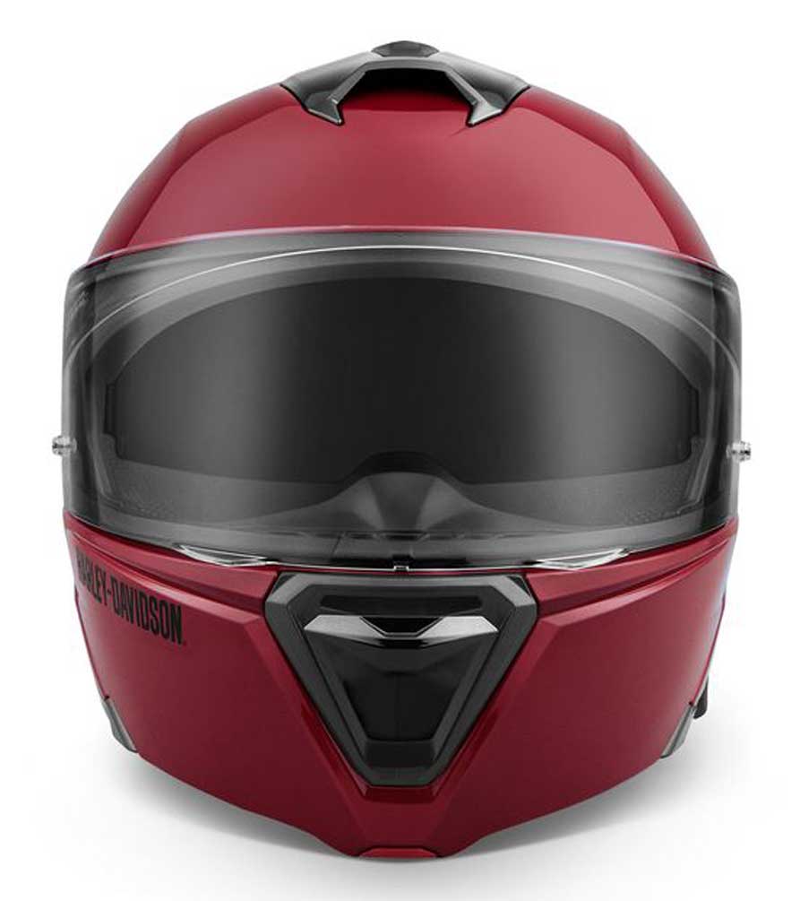 Harley-Davidson Men's Capstone Sun Shield II H31 Modular Helmet, Red 98122-21VX - No Hassle Returns at Wisconsin Harley