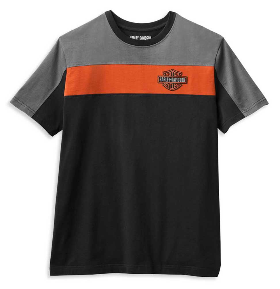 USA製 Mサイズ Harley-Davidson Tシャツ Harley-Davidson® Women's Metallic Retro Circle Curved Bottom