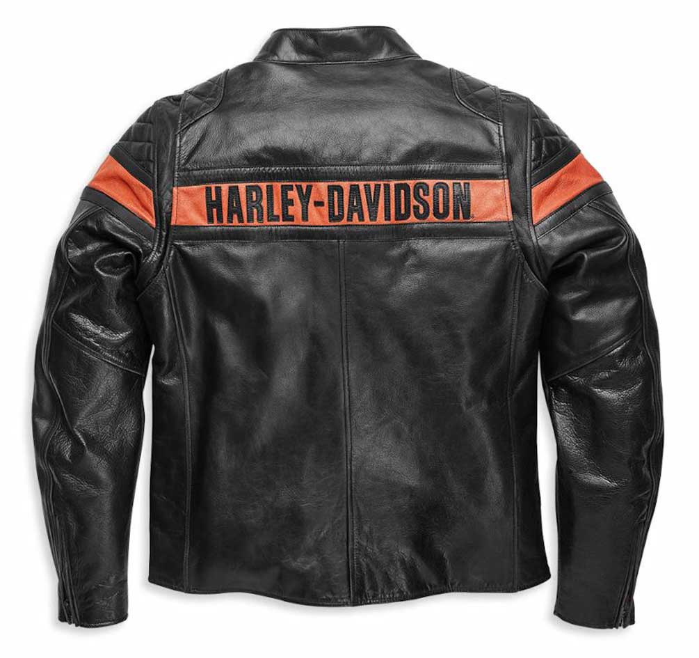 Harley-Davidson® Men's Victory Sweep Vintage Leather Jacket, Black ...