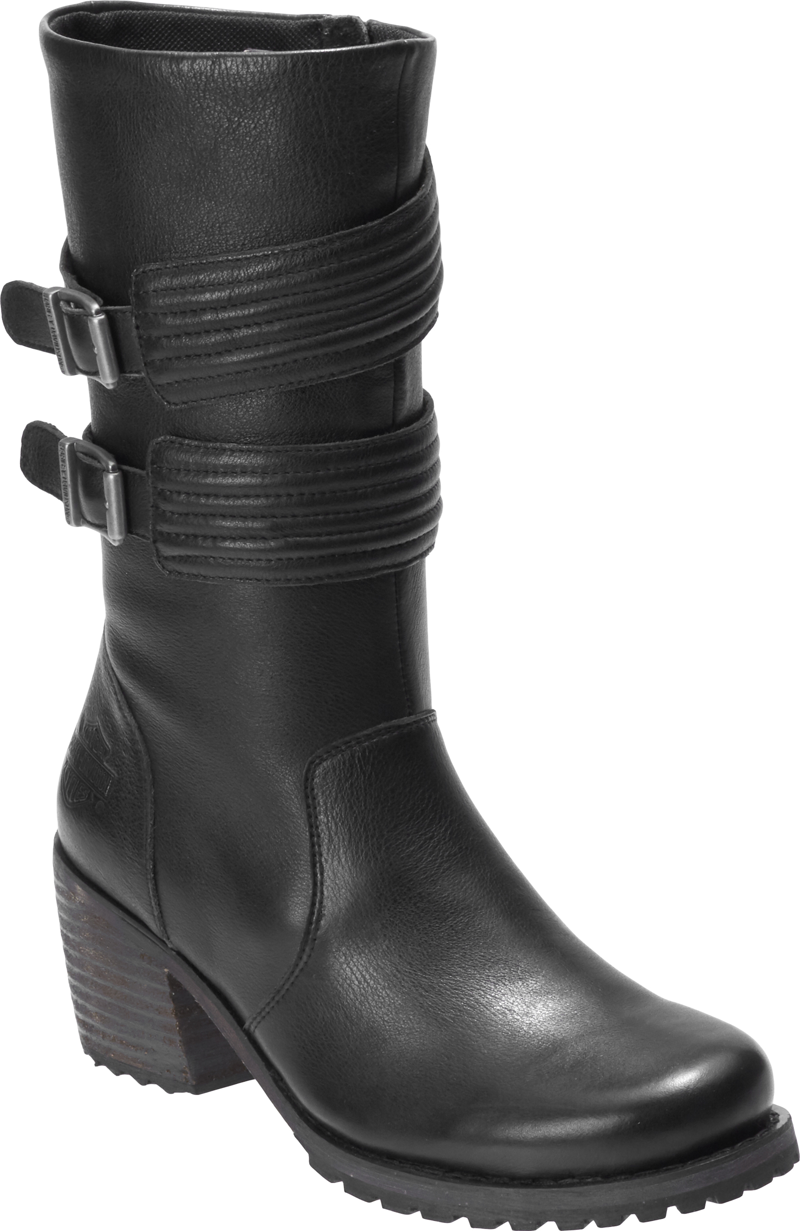 Harley-Davidson Women's Hoyt 9-Inch Black Motorcycle Boots, D84553 - Wisconsin Harley-Davidson