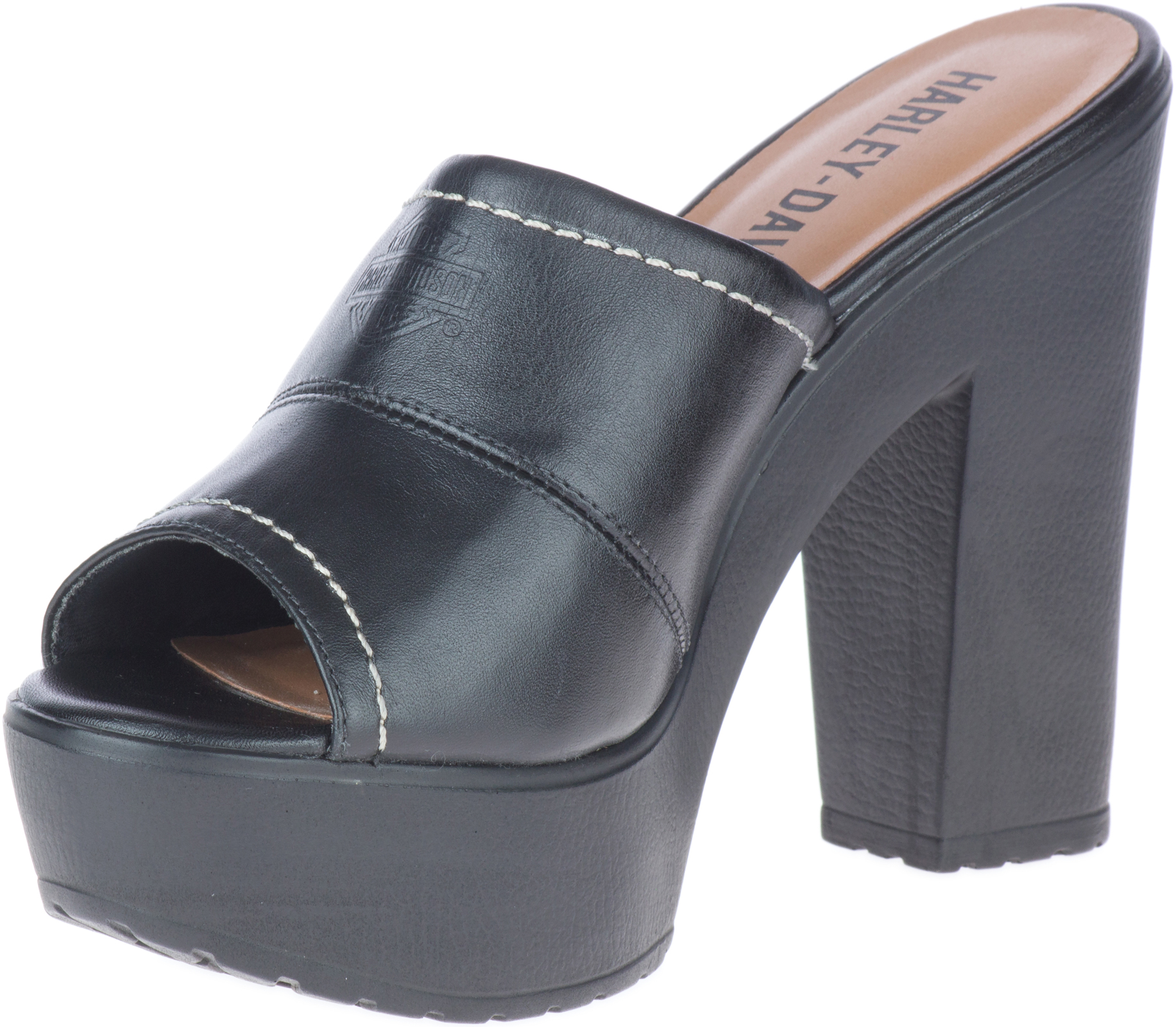 Harley-Davidson Free Shipping - Harley-Davidson Women's Barnes Black Peep-Toe Platform Heels, D84365 - Free Shipping on many products plus Orders Over $99