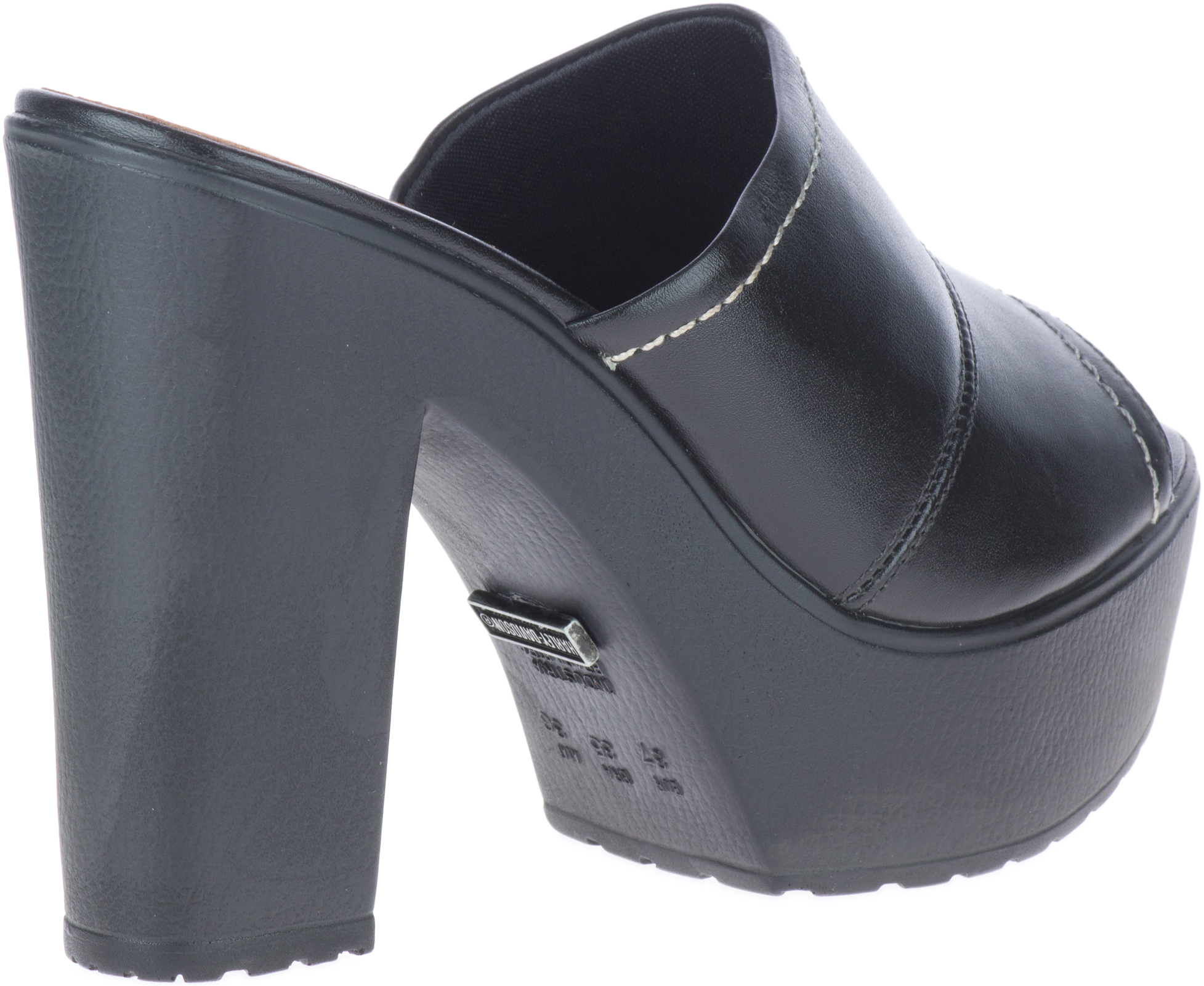 Harley-Davidson Women's Barnes Black Peep-Toe Platform Heels, D84365 - No Hassle Returns at Wisconsin Harley