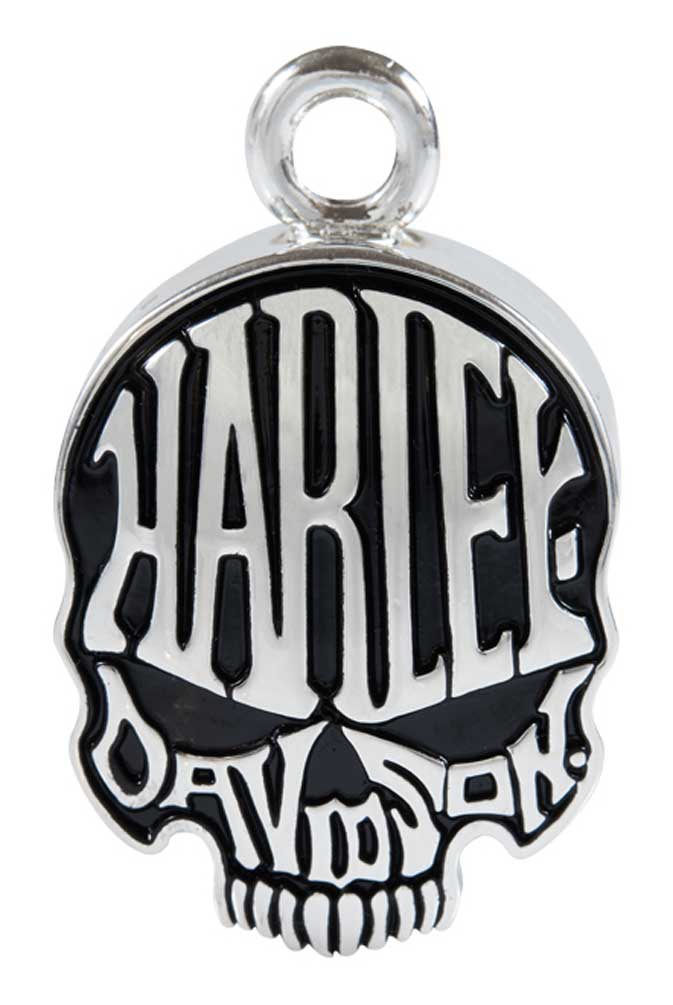 Harley-Davidson Calavera Skull Sculpted H-D Ride Bell - Shiny Silver Finish - Wisconsin Harley-Davidson