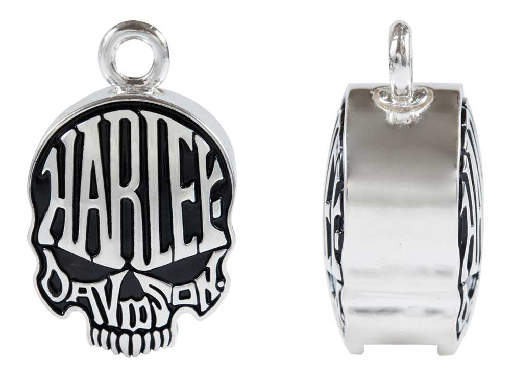 Harley-Davidson Free Shipping - Harley-Davidson Calavera Skull Sculpted H-D Ride Bell - Shiny Silver Finish - Free Shipping on many products plus Orders Over $99