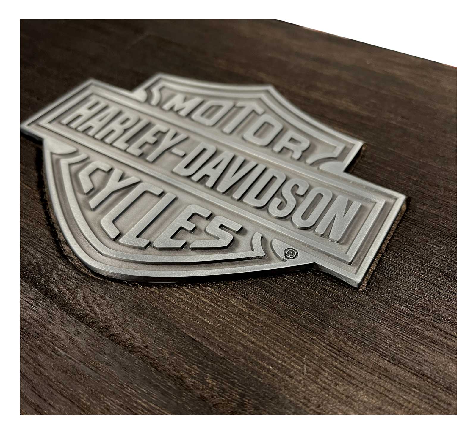 Harley-Davidson® Bar & Shield Logo Premium Whiskey Glass Wooden