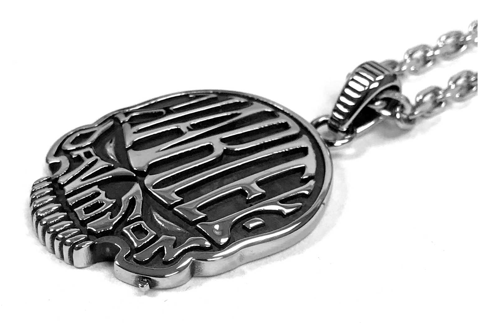 Harley-Davidson® Men's Calavera Skull Stainless Steel Necklace