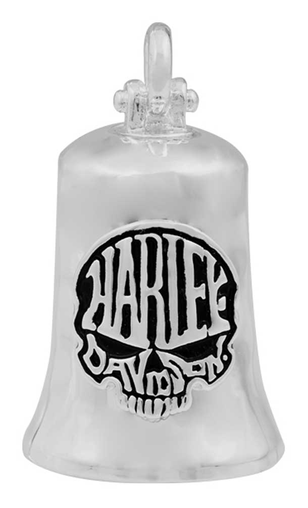 Harley-Davidson® Calavera Skull Bar & Shield Ride Bell - Smooth Silver  Finish