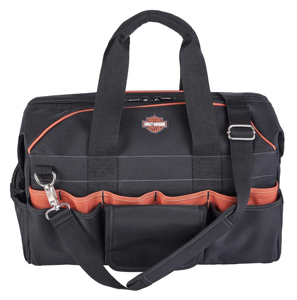 Harley-Davidson Free Shipping - Harley-Davidson 39 Pocket Bar & Shield Logo Industrial Strength Tool Bag - Black - Free Shipping on many products plus Orders Over $99