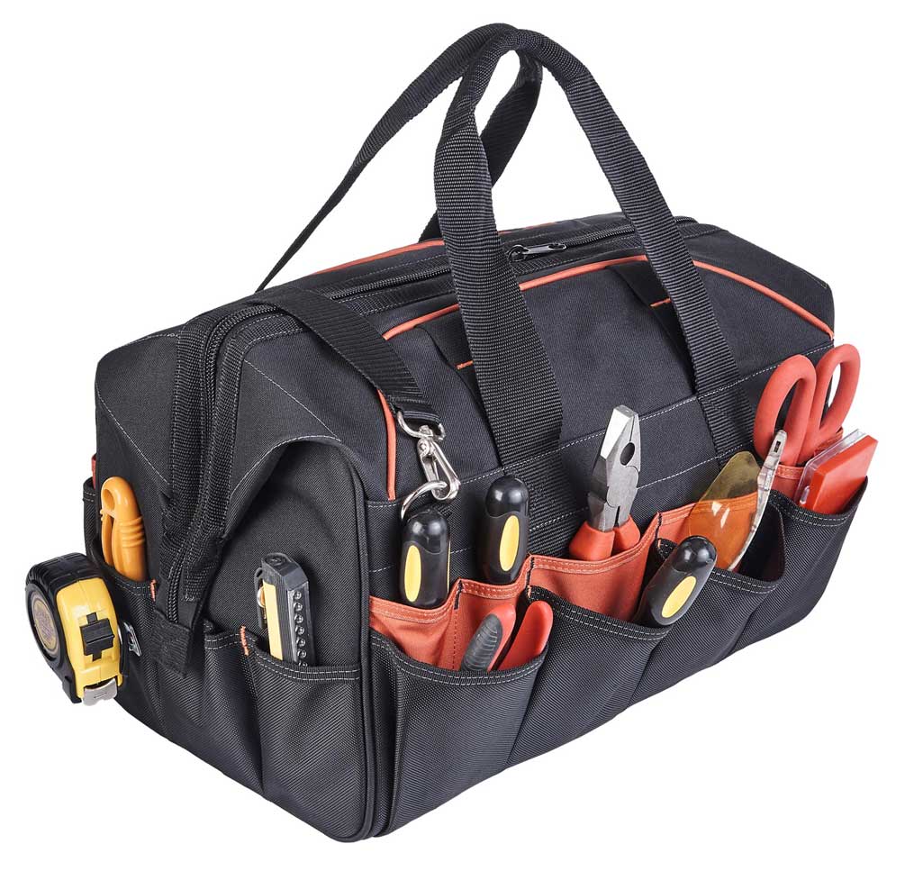 Harley-Davidson 39 Pocket Bar & Shield Logo Industrial Strength Tool Bag - Black - No Hassle Returns at Wisconsin Harley