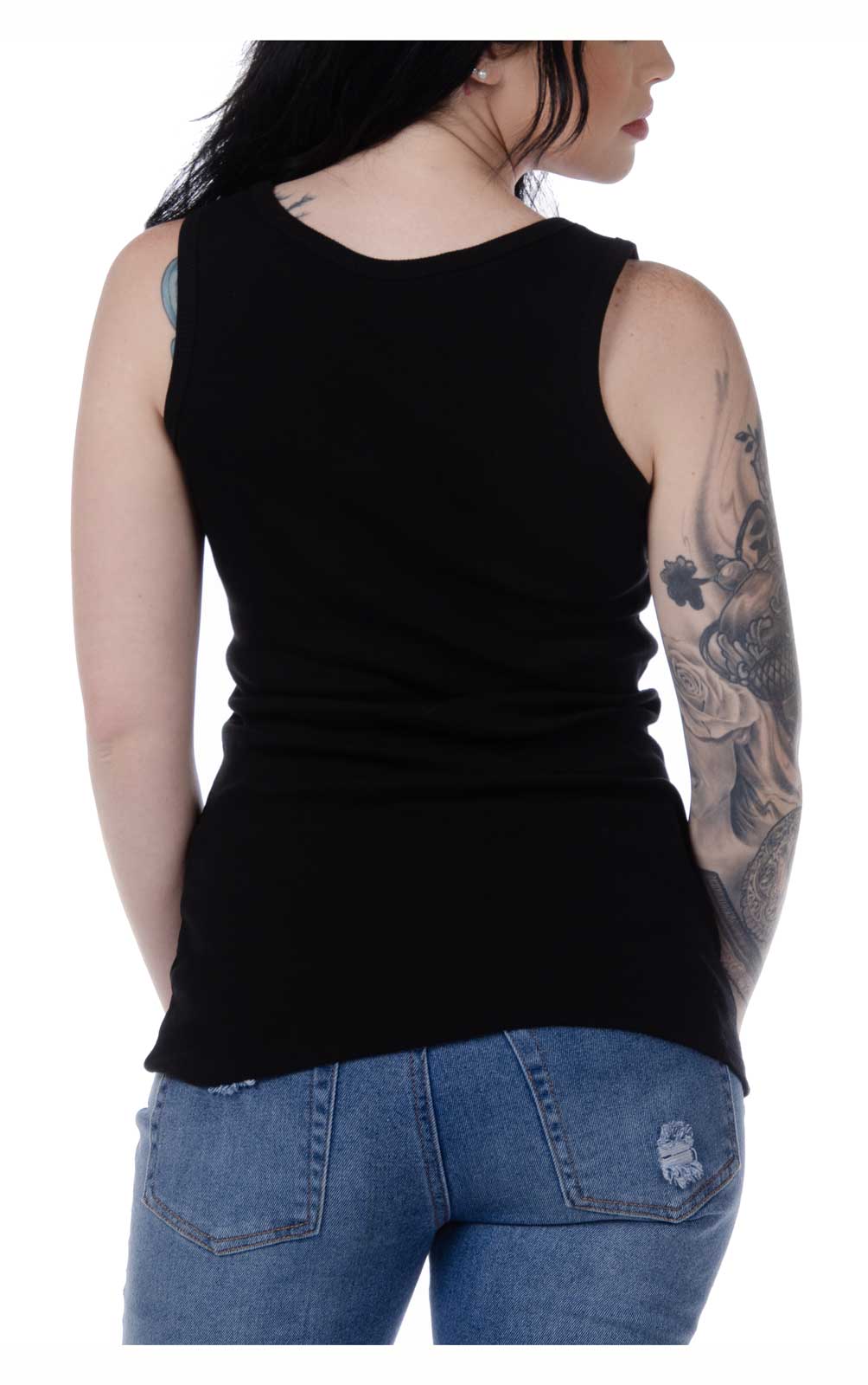 Harley-Davidson Free Shipping - Liberty Wear Women's Road King Rhinestones Ribbed Sleeveless Tank Top - Black - Free Shipping on many products plus Orders Over $99