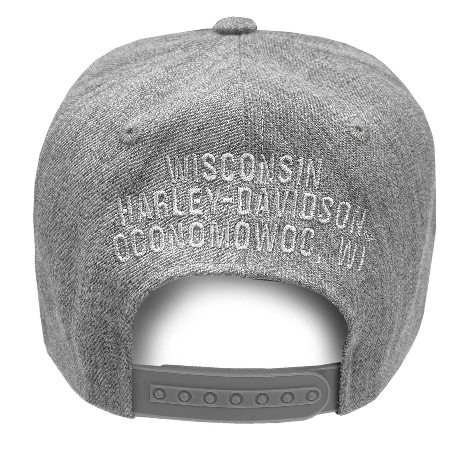 Harley-Davidson Free Shipping - Harley-Davidson Men's Ironhead Snapback Flat Brim Baseball Cap - Heather Gray - Free Shipping on many products plus Orders Over $99