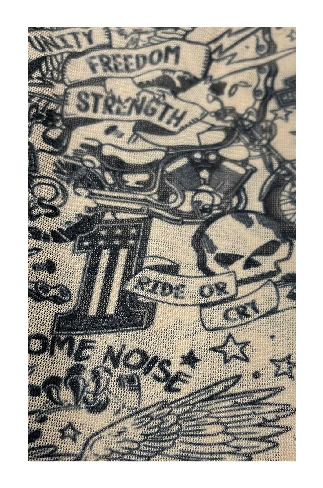 Harley-Davidson Free Shipping - Harley-Davidson Baby Boys' Bar & Shield Mesh Tattoo Long Sleeve Creeper - Black - Free Shipping on many products plus Orders Over $99