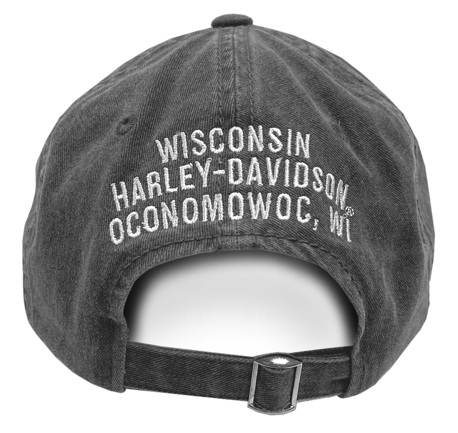 Harley-Davidson Free Shipping - Harley-Davidson Men's Villain Adjustable Slide Baseball Cap - Washed Black - Free Shipping on many products plus Orders Over $99