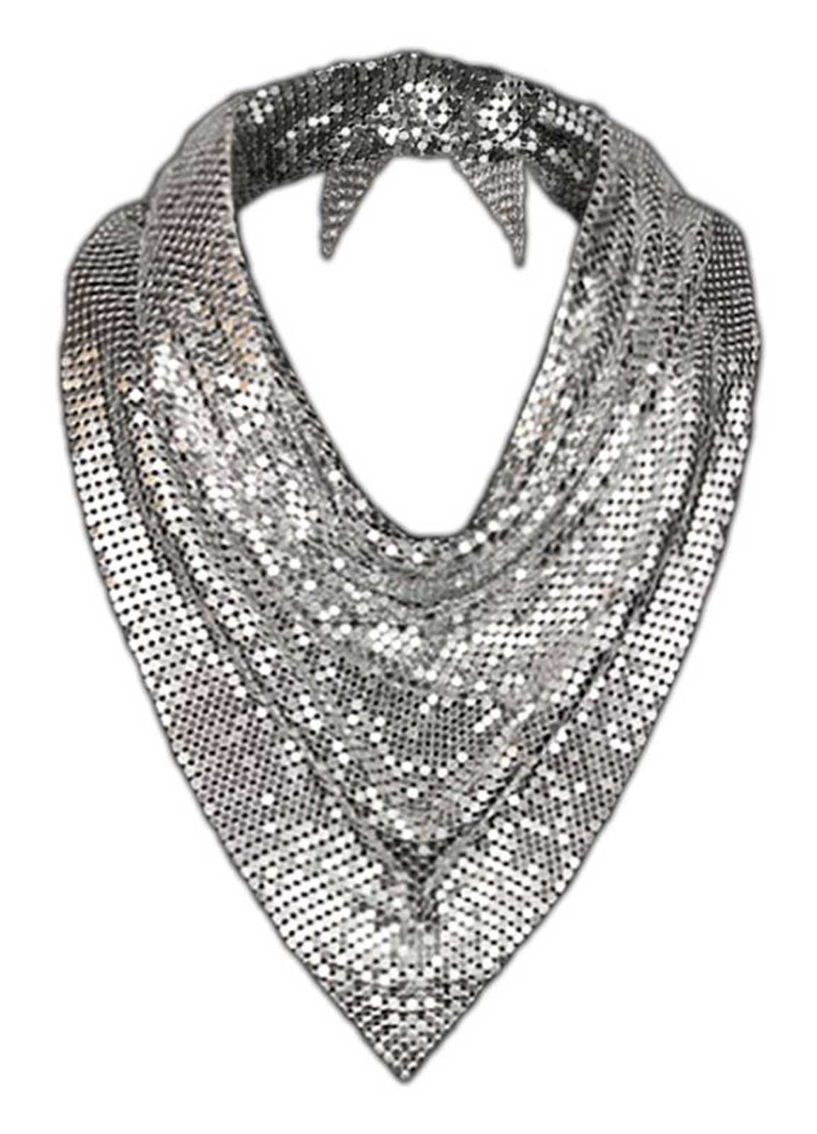 That's A Wrap Women's New Age Metallic Chainmail Metal Mesh Scarf - Silver - Wisconsin Harley-Davidson