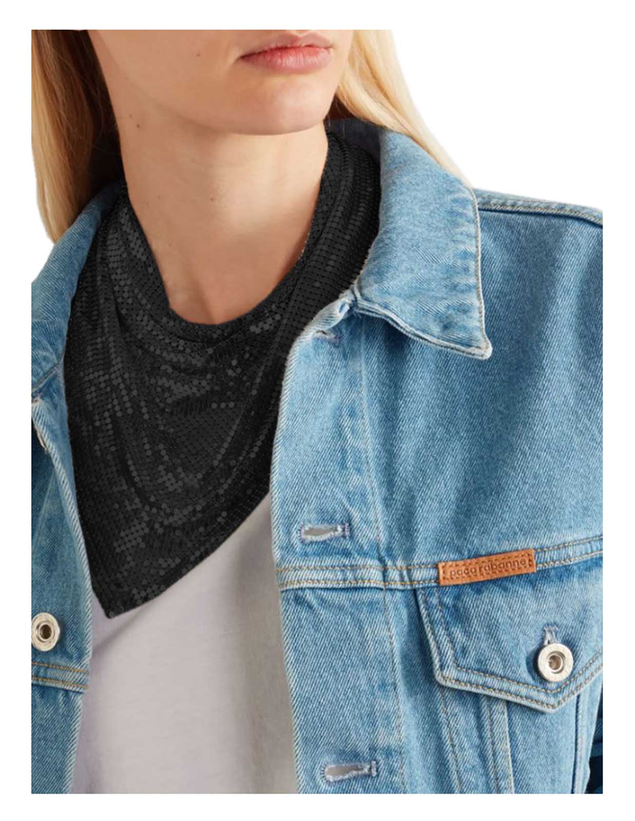That's A Wrap Women's New Age Metallic Chainmail Metal Mesh