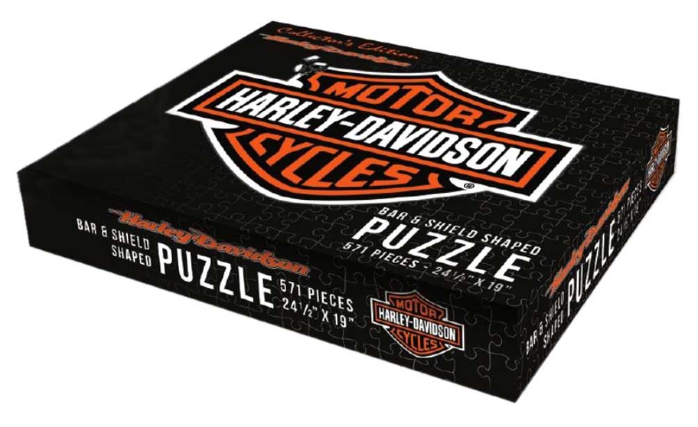 Harley-Davidson Free Shipping - Harley-Davidson® Bar & Shield Logo Shaped Puzzle - 571 Pieces, 24.5 x 19 inches - Free Shipping on many products plus Orders Over $99
