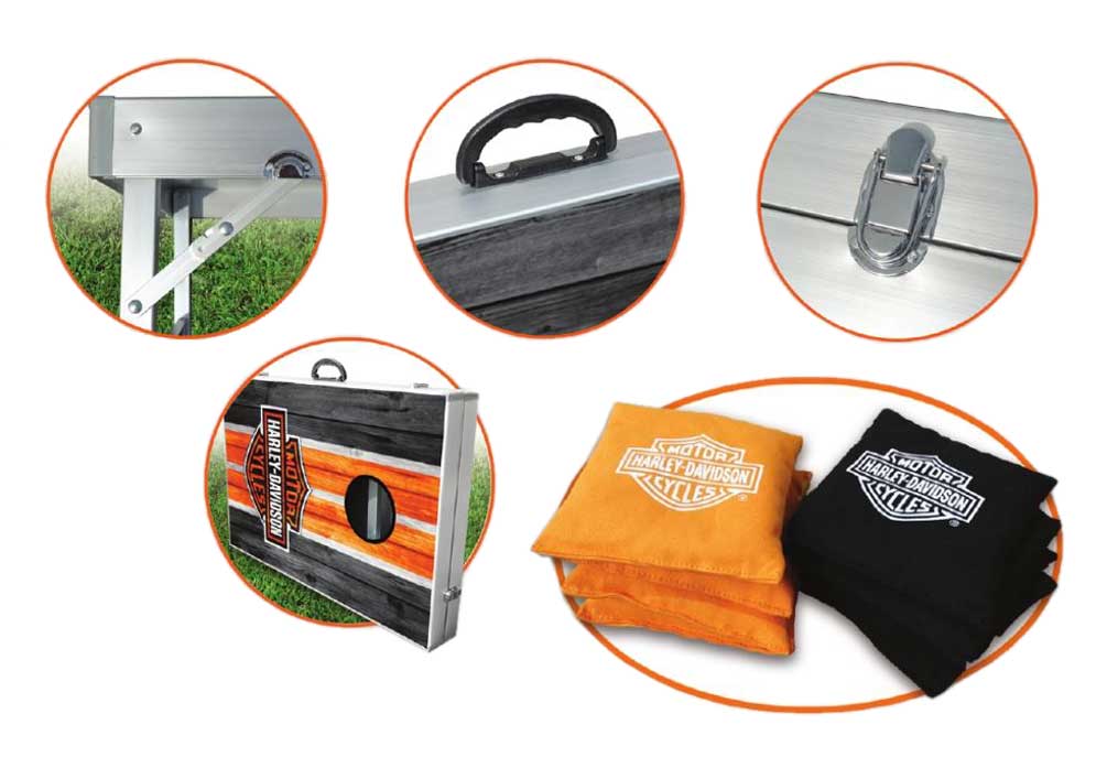 Harley-Davidson Free Shipping - Harley-Davidson Classic Bar & Shield Bean Bag Toss Yard Game Cornhole Board Game - Free Shipping on many products plus Orders Over $99