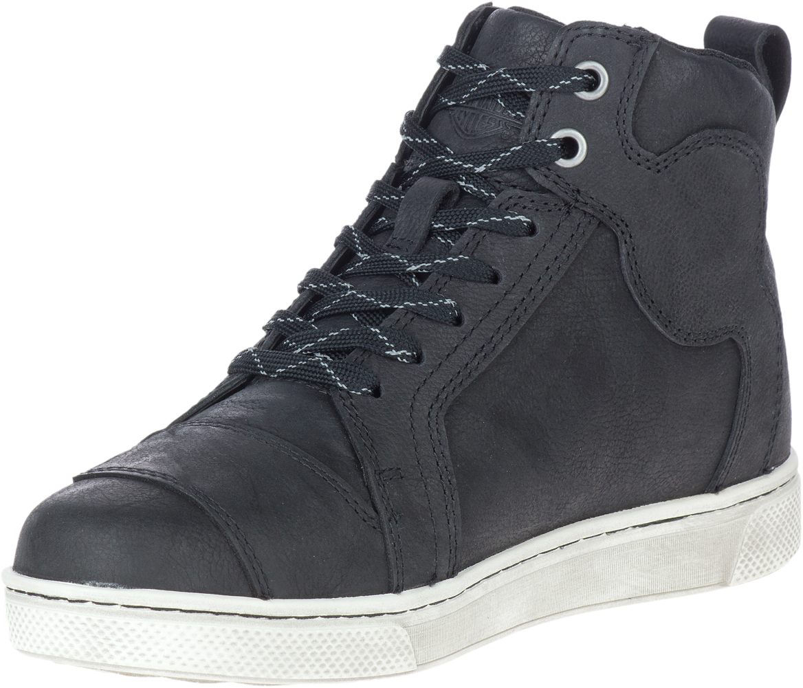 Harley-Davidson ☆Bateman High Top Sneakers Women's Women's Bateman Ankle Pro Riding Shoes - Black | Harley