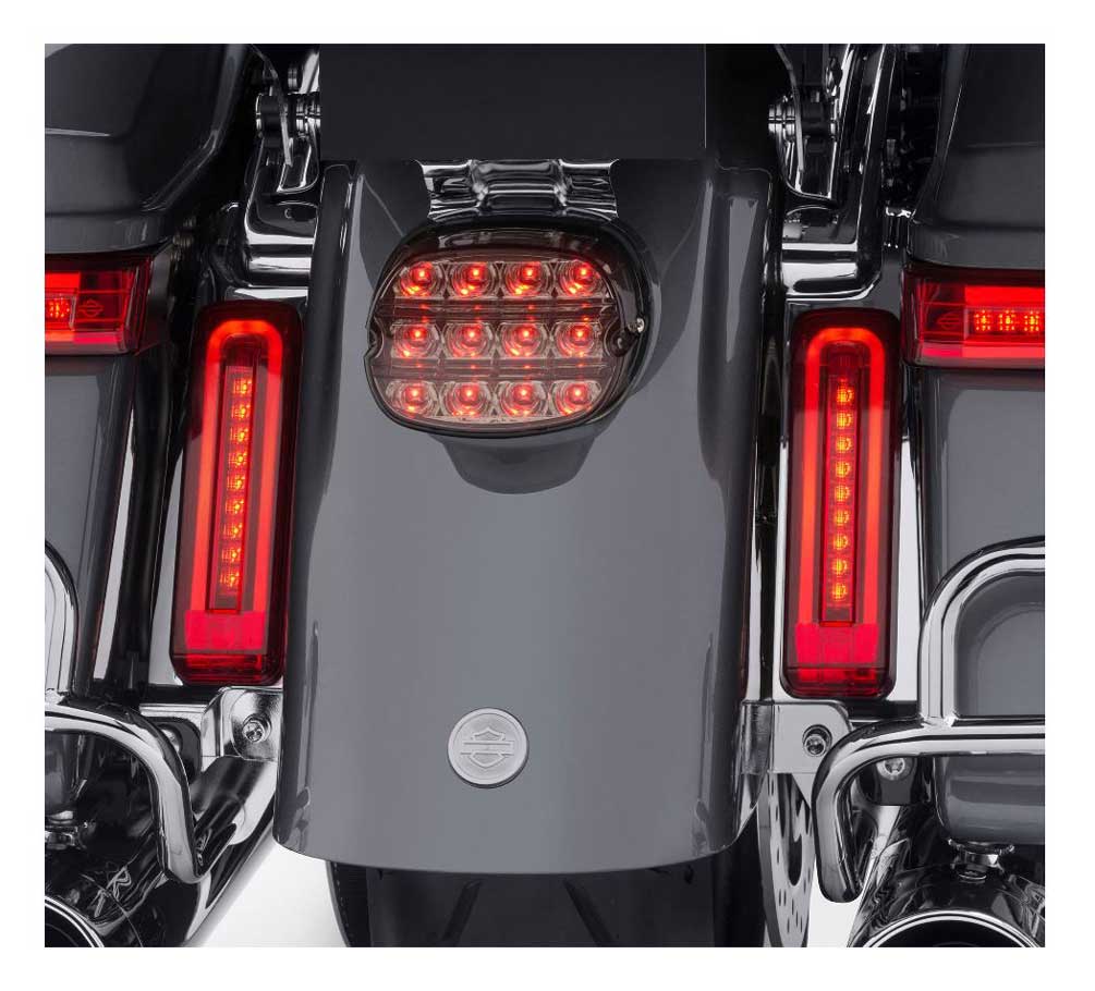 Harley-Davidson Keystone Auxiliary LED Run/Brake/Turn Lamp - Red Lens 67801080 - Largest Selection of Harley-Davidson Products