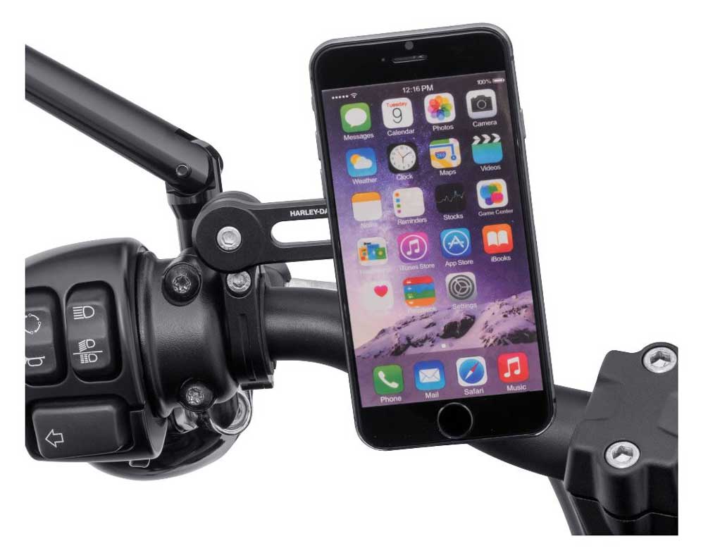 Harley-Davidson テレフォン Harley-Davidson® Universal Phone Carrier & Handlebar Mount
