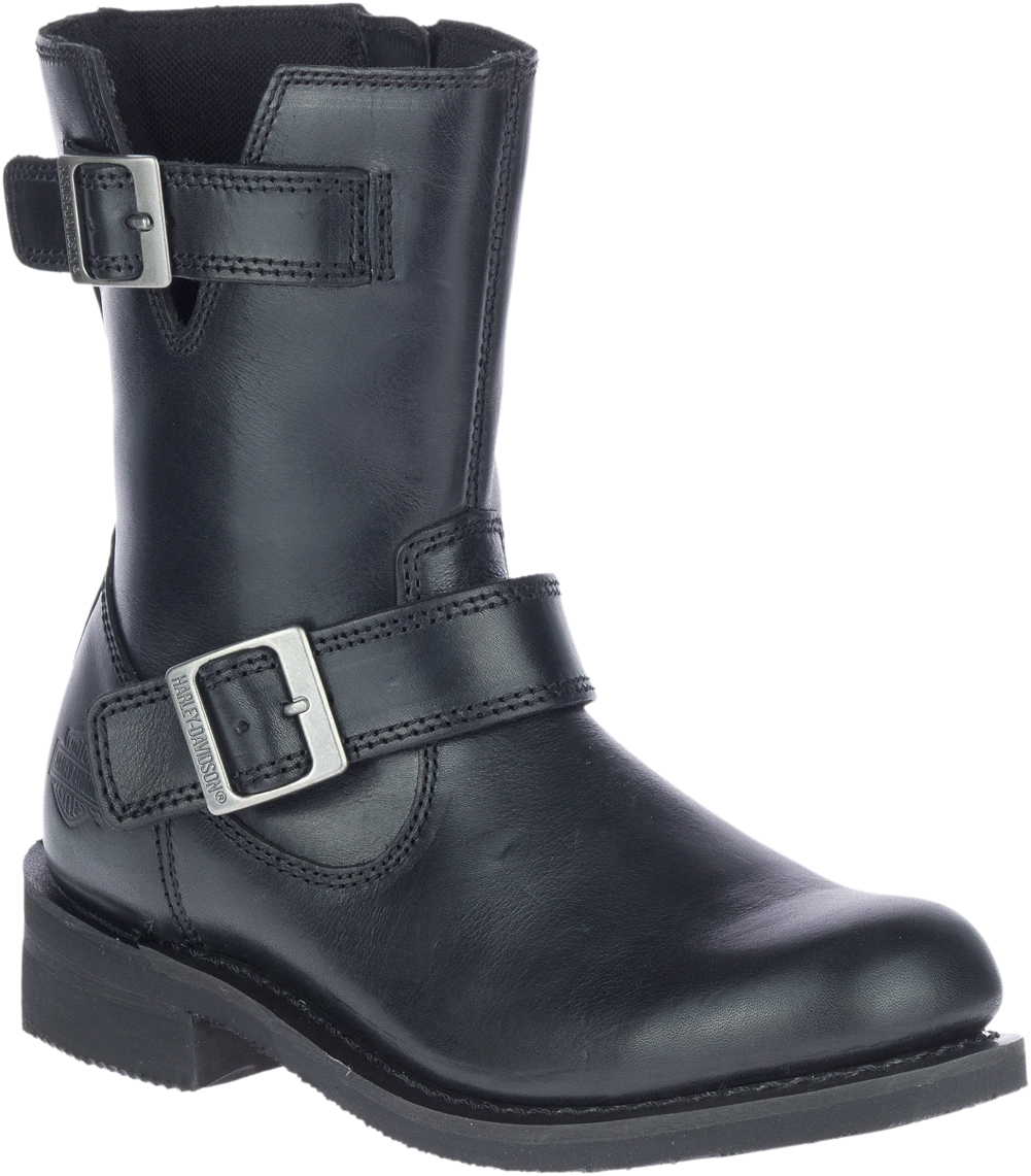 Harley-Davidson Women's Barlyn 6-Inch Engineer Black Motorcycle Boots, D84721 - Wisconsin Harley-Davidson