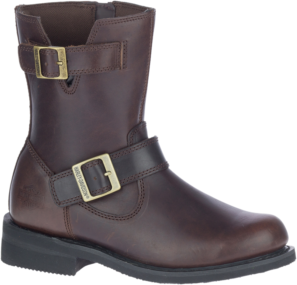 Harley-Davidson Women's Barlyn 6-Inch Engineer Brown Motorcycle Boots, D84722 - Wisconsin Harley-Davidson