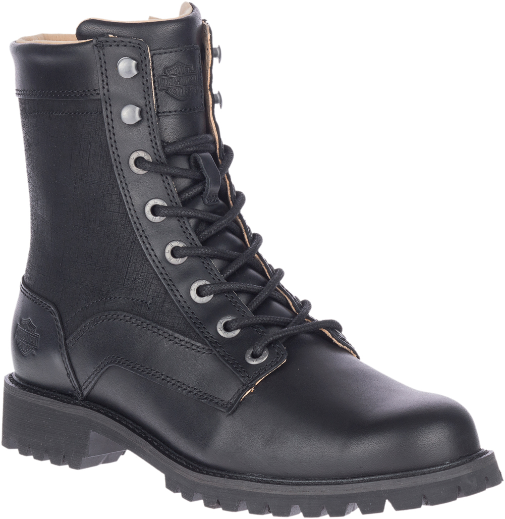 Harley-Davidson® Men's Weldon 7-Inch Black Motorcycle Riding Boots