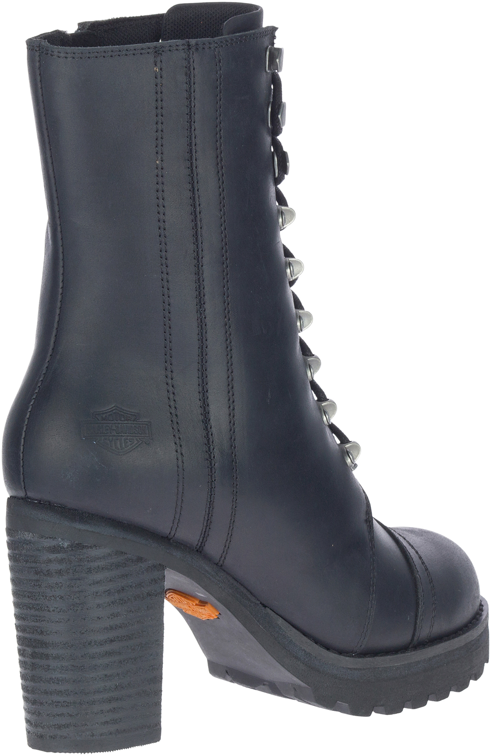 Harley-Davidson® Women's Seneca 7-Inch Black Motorcycle Boots