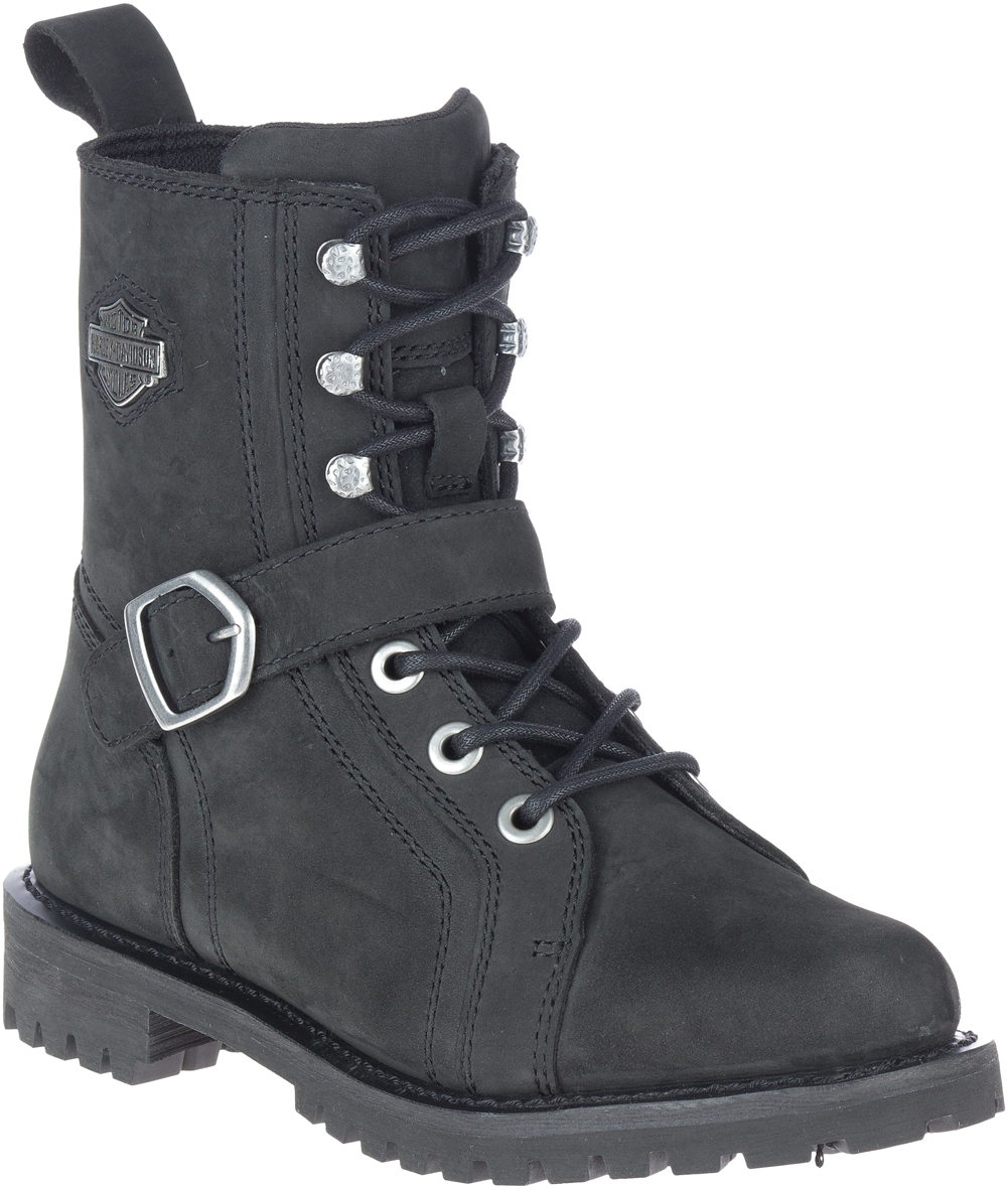 Harley-Davidson Women's Lornell 6-Inch Black Motorcycle Boots, D84684 - Wisconsin Harley-Davidson
