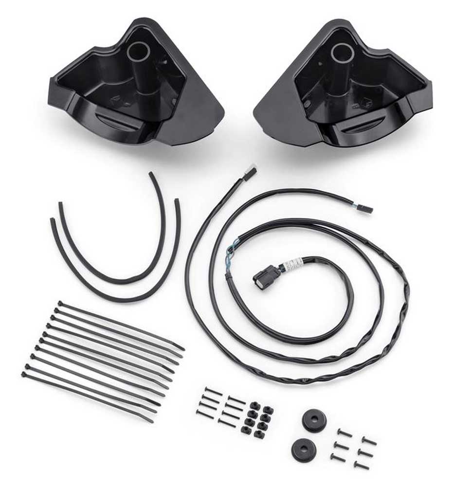 Harley-Davidson Audio Powered Air-Cooled Lower Speaker Installation Kit 76000978 - Wisconsin Harley-Davidson