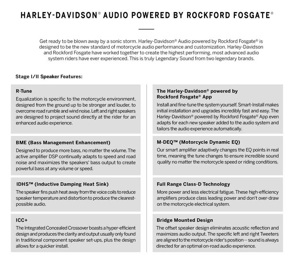 Harley-Davidson Audio Power Stage II Tour-Pak Air Cooled Lower Speakers 76000985 - No Hassle Returns at Wisconsin Harley