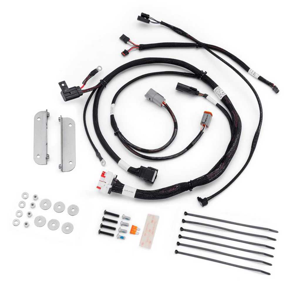 Harley-Davidson Audio Powered Rockford Trike Amplifier Installation Kit 76001046 - Wisconsin Harley-Davidson
