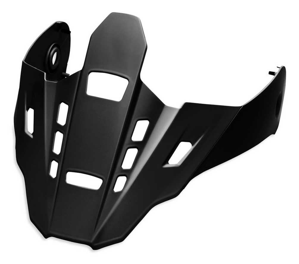 Harley-Davidson J09/J10 Helmet Replacement Peak - Solid Black 98148-21VR - Wisconsin Harley-Davidson