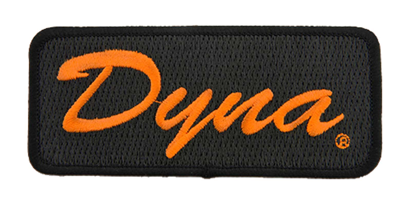 Harley-Davidson 4.125 in Embroidered Dyna Emblem Sew-On Patch - Black/Orange - Wisconsin Harley-Davidson