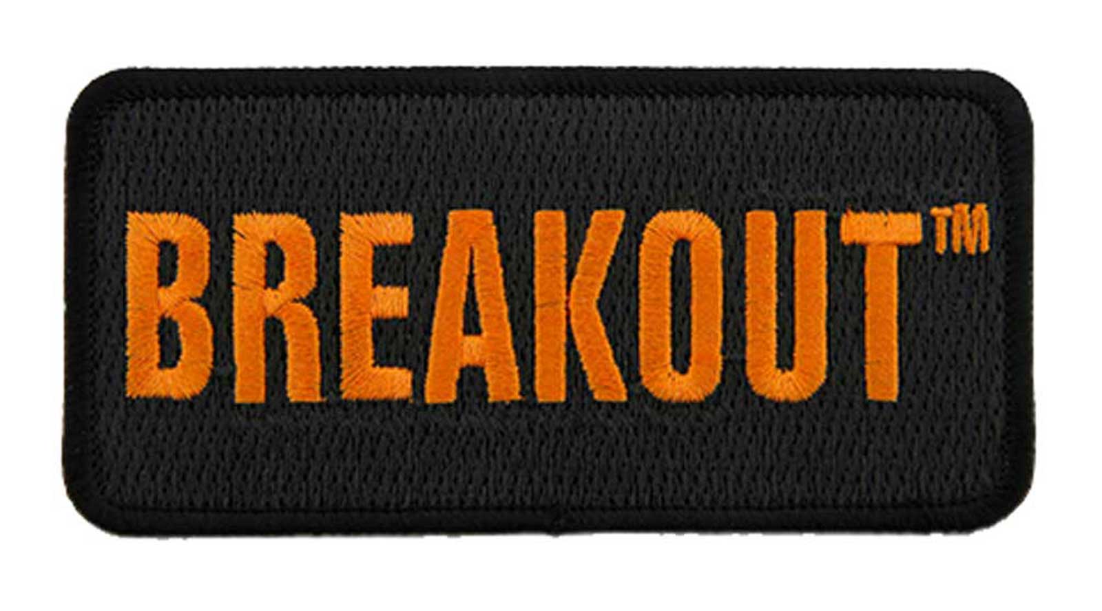 Harley-Davidson 4 in Embroidered Breakout Emblem Sew-On Patch - Black/Orange - Wisconsin Harley-Davidson