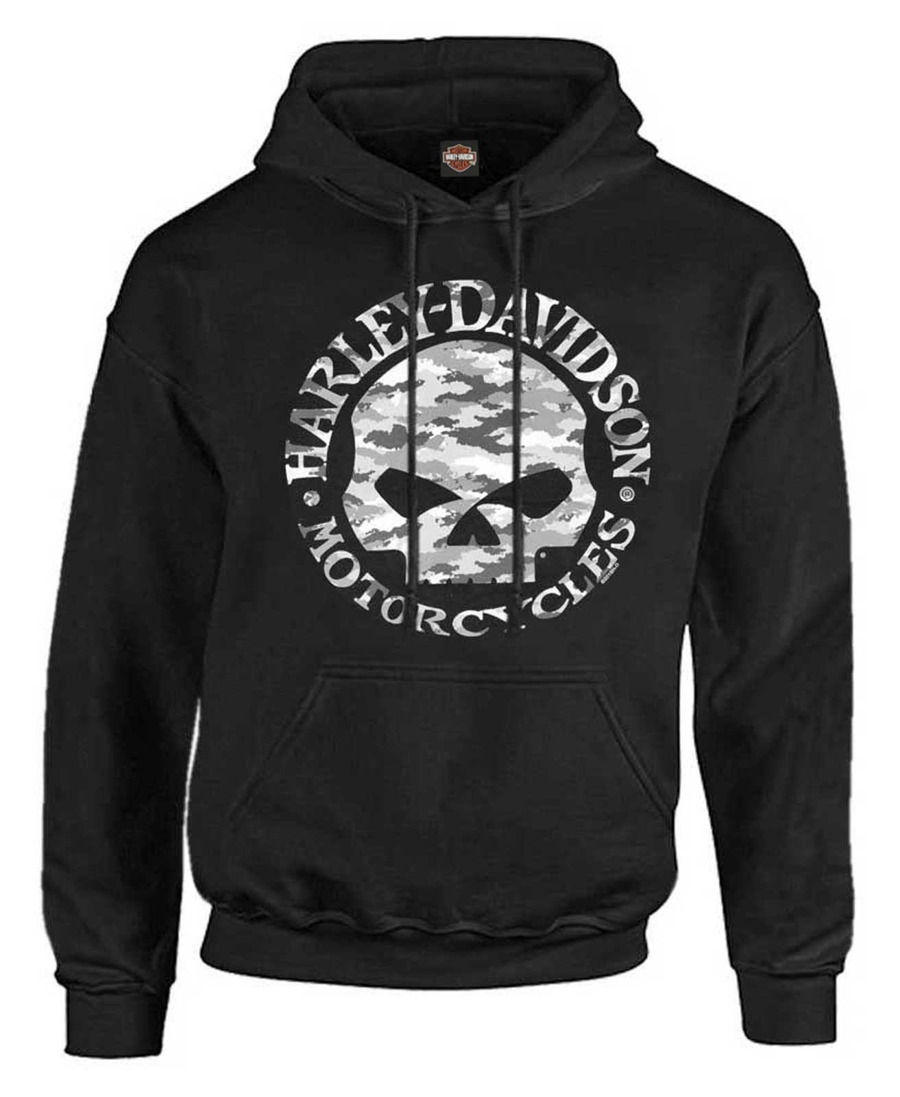 Men's Camo Willie G Skull Pullover Poly 