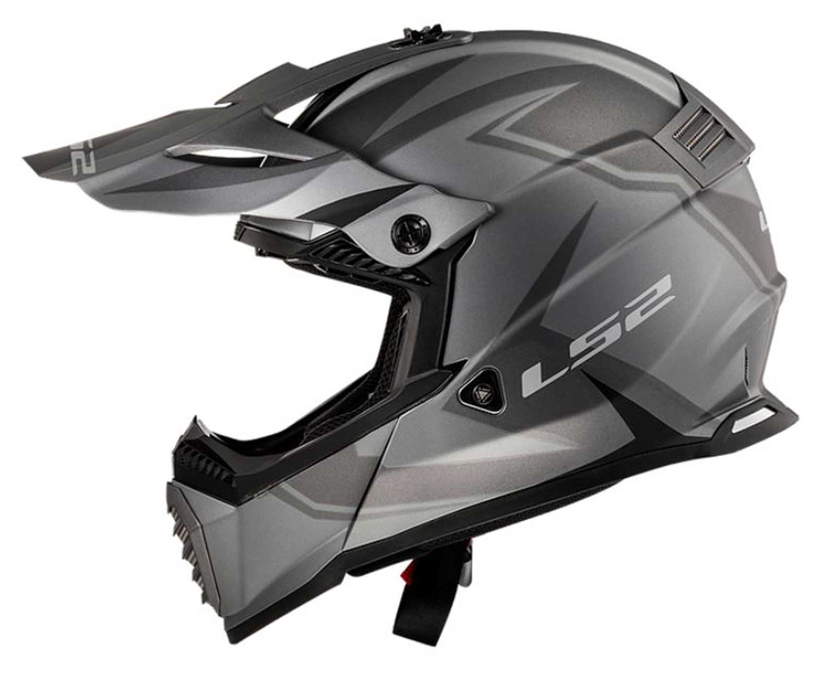 LS2 Helmets Gate TwoFace Full Face MX Motorcycle Helmet, Matte